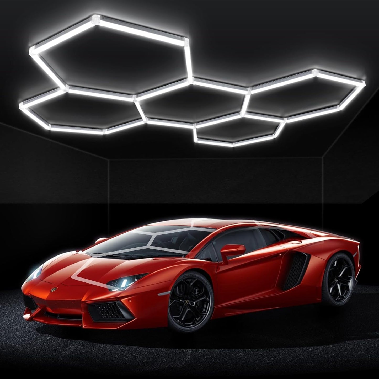 BRILLIHOOD LED Hexagon Garage Lights for Ultimate Brightness