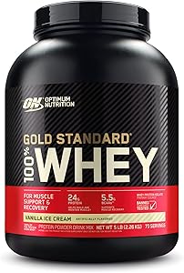 Optimum Nutrition Gold Standard Whey Protein Powder for Muscle