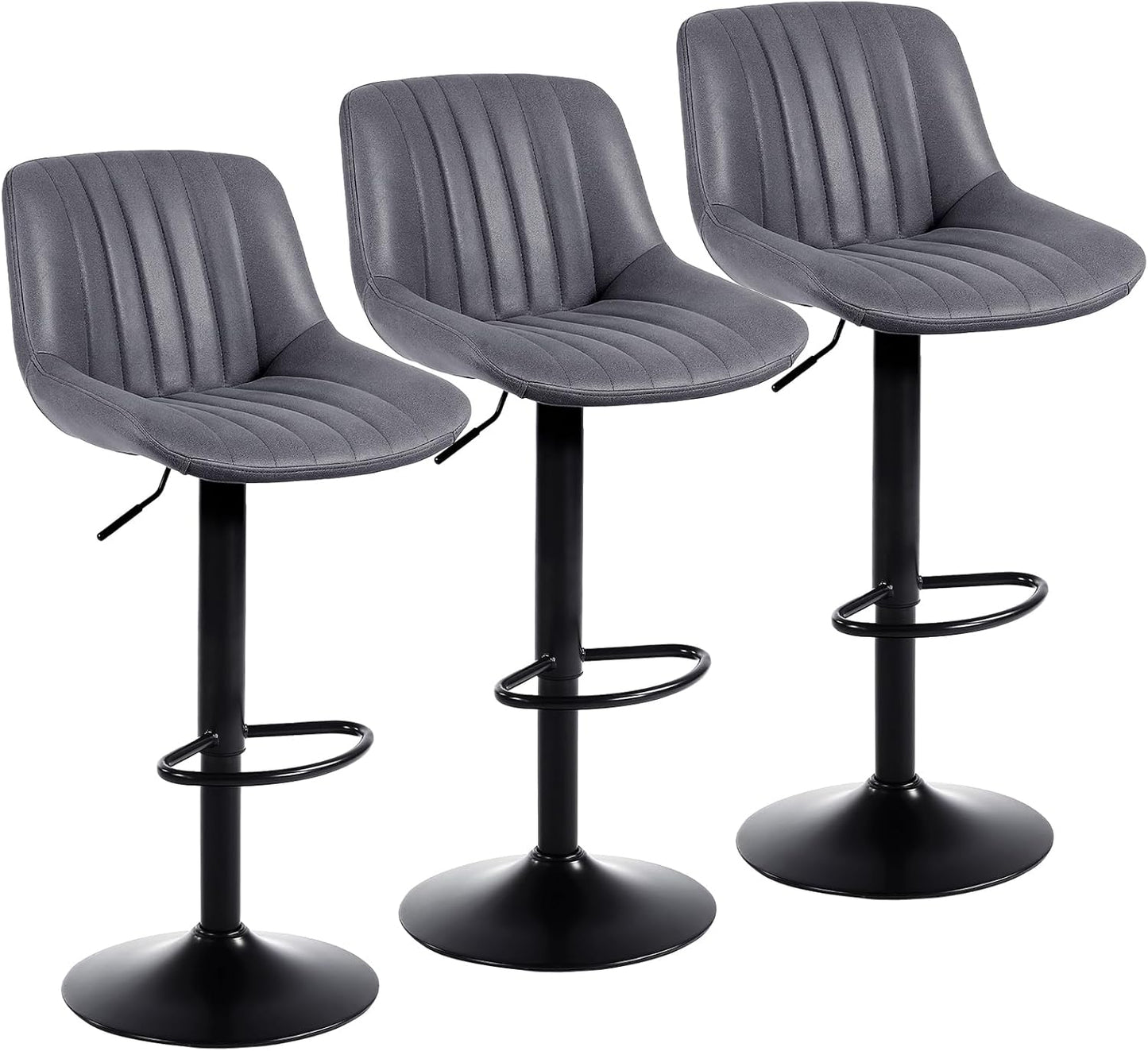 Swivel Counter Height Bar Stools Set of 3 for Modern Spaces