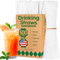 Disposable Drinking Straws 2000 Count 10.25 in Clear - Bulk Value