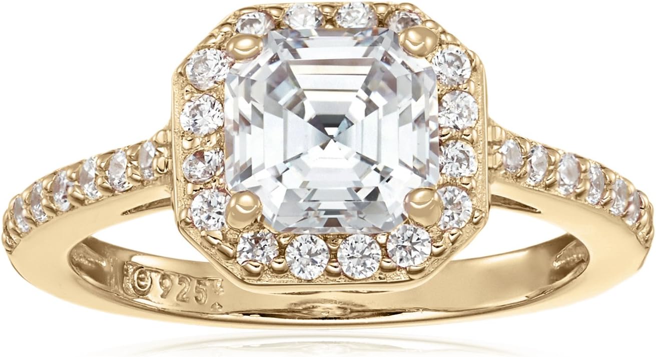 Sterling Silver Infinite Elements Halo Ring with Cubic Zirconia