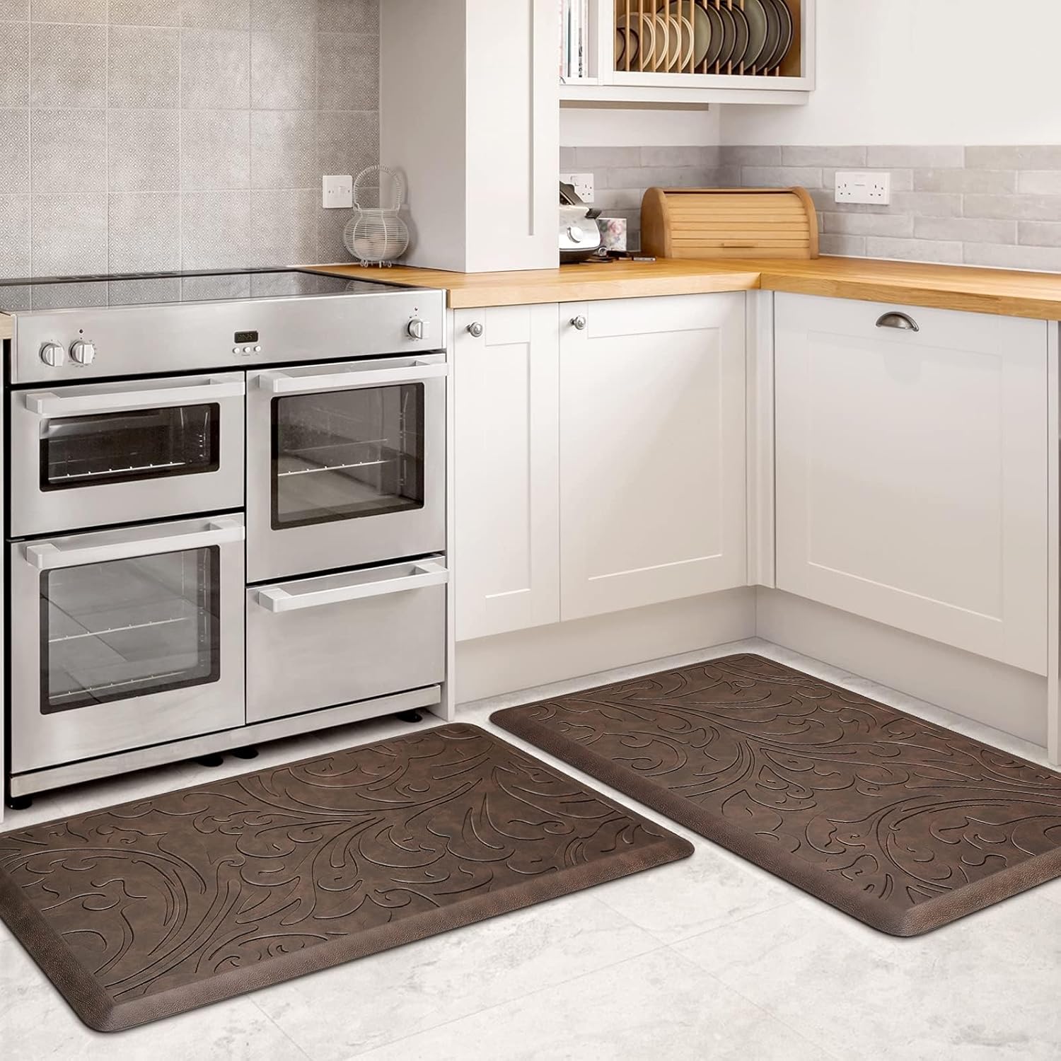 KMAT Anti-Fatigue Kitchen Mat Set for Comfort and Safety