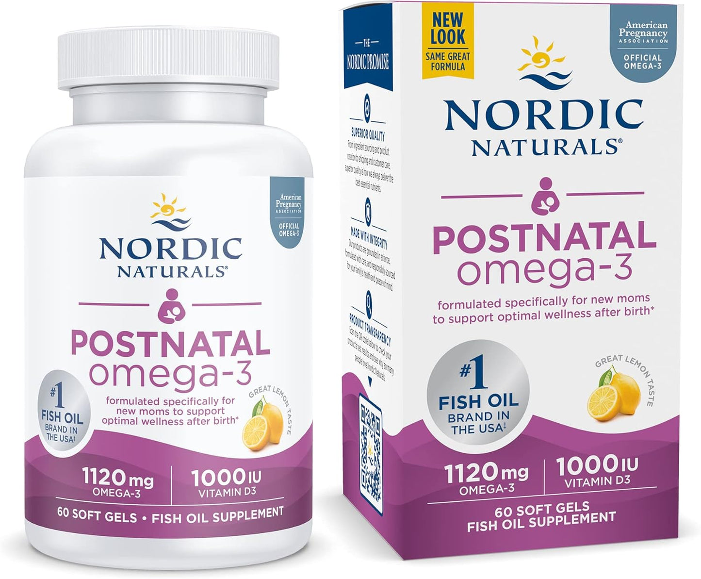 Nordic Naturals Postnatal Omega-3 for New Moms - 60 Soft Gels