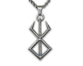 Brand of Sacrifice Rune Solar Eclipse Behelit Necklace Pendant - 925