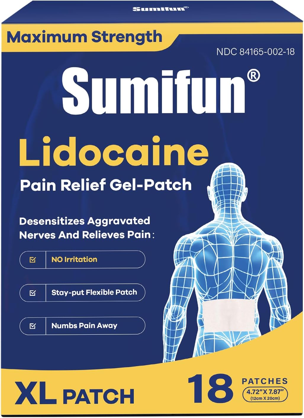 Sumifun 4% Lidocaine XL Pain Patches for Maximum Relief
