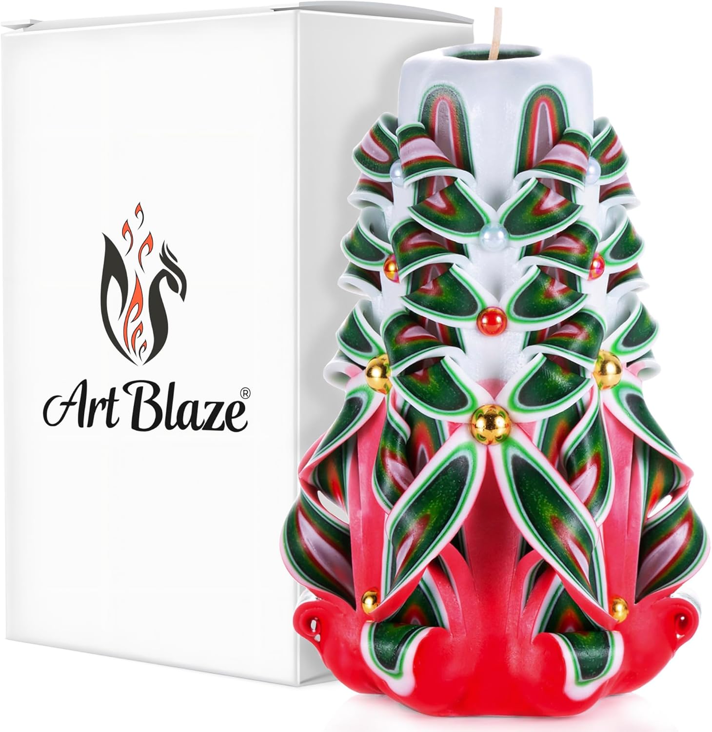 Handmade Decorative Carved Candles for Cozy Home Decor Gifts