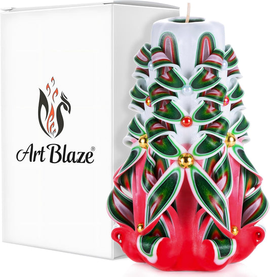 Handmade Decorative Carved Candles for Cozy Home Decor Gifts