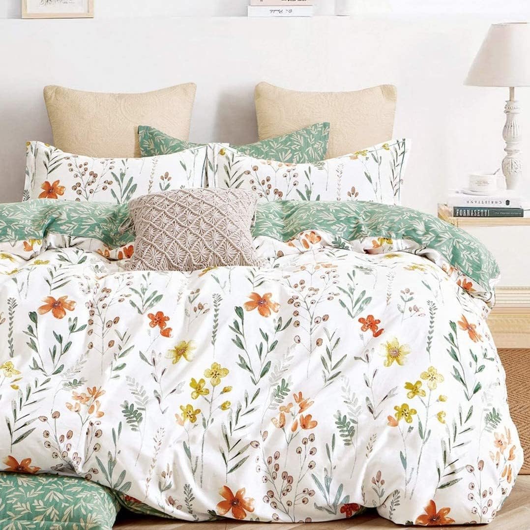 SLEEPBELLA Queen Size Comforter Set with Floral Design and Comfort