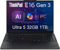 Lenovo ThinkPad E16 Gen 3 Business AI Laptop - Powerful 16in Workhorse