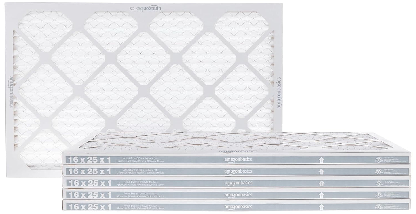 16x25x1 Air Filter 6 Pack for Cleaner Air and Efficiency
