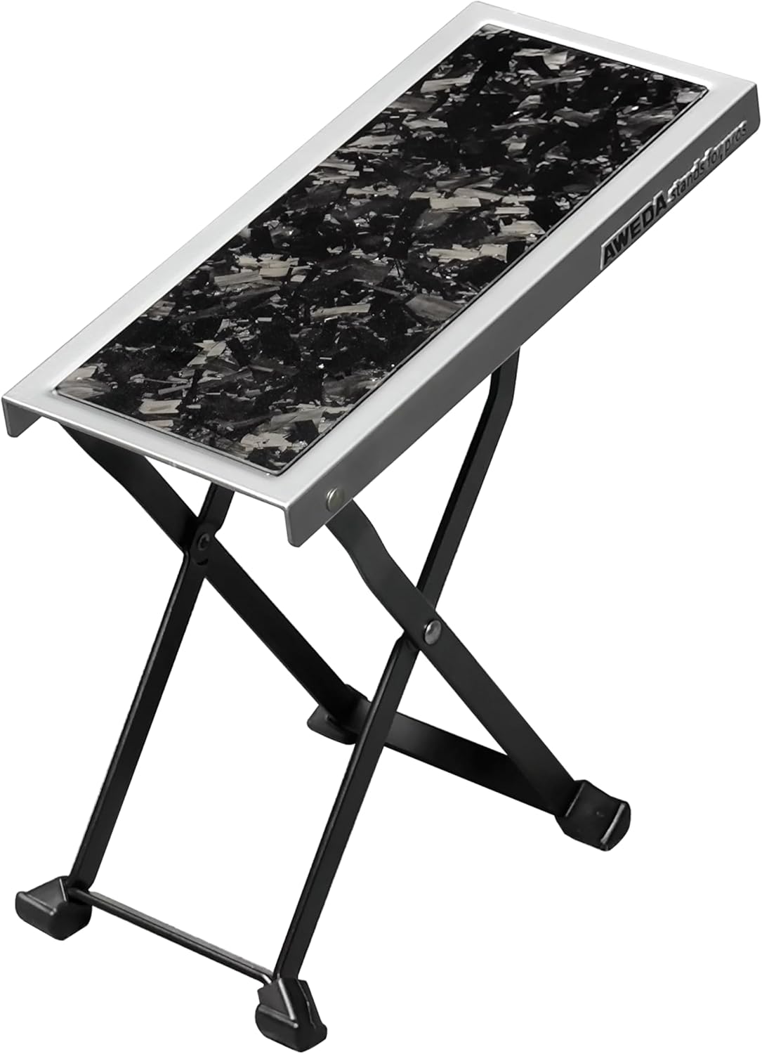 AWEDA Aluminum Guitar Foot Rest with Adjustable Height and Comfort