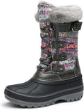Boys Girls Snow Boots Mid Calf - Water-Resistant, Insulated Cozy