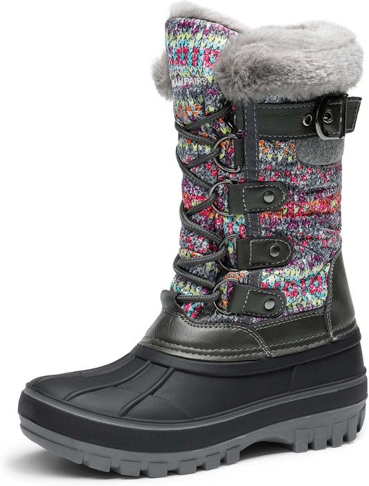 DREAM PAIRS Boys Girls Snow Boots for Winter Outdoor Fun