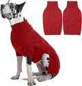Extra-Large Dog Sweater 5XL Red - Turtleneck Pullover for Giant Breeds