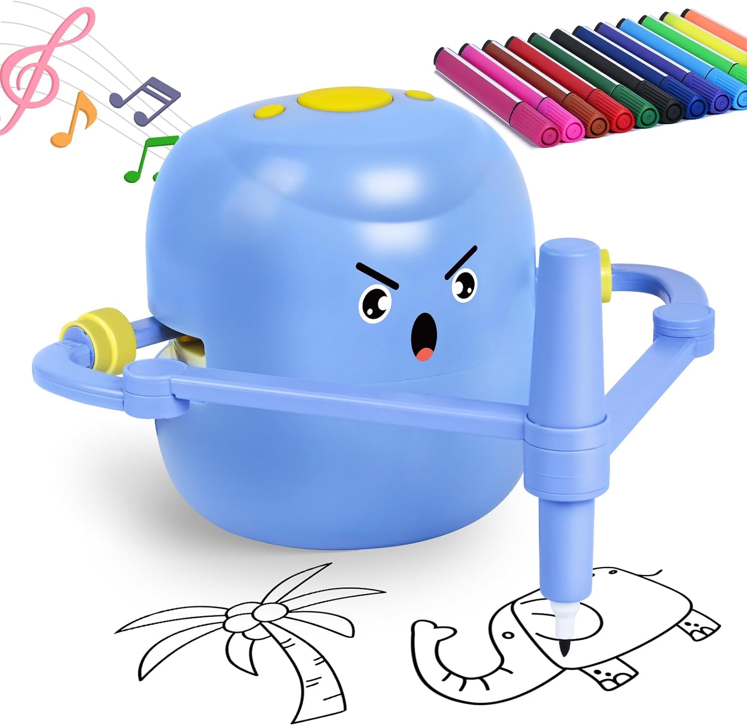 Interactive Drawing Robot for Kids + Voice & Cards