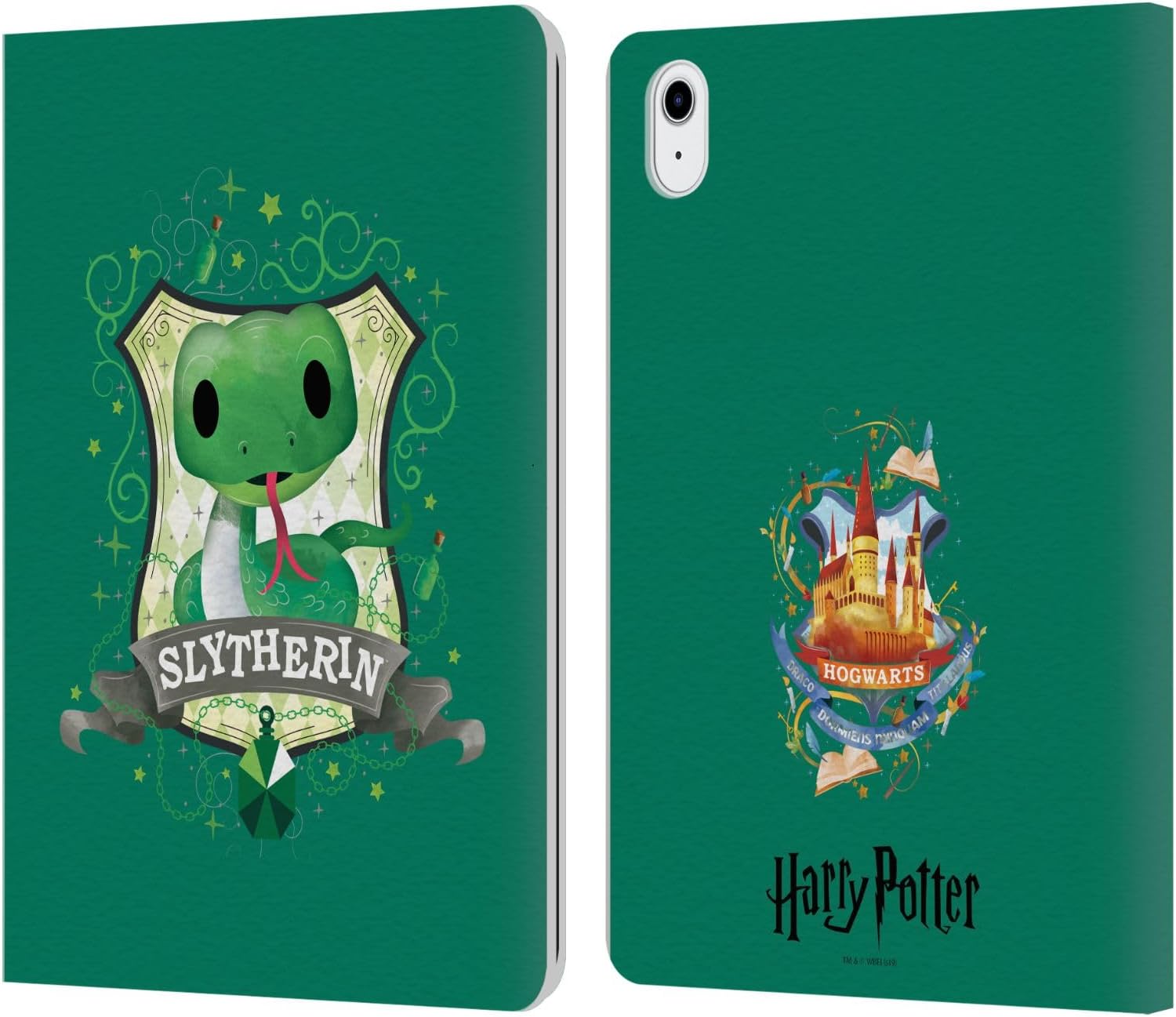 Harry Potter Slytherin Deathly Hallows II Leather Wallet Case
