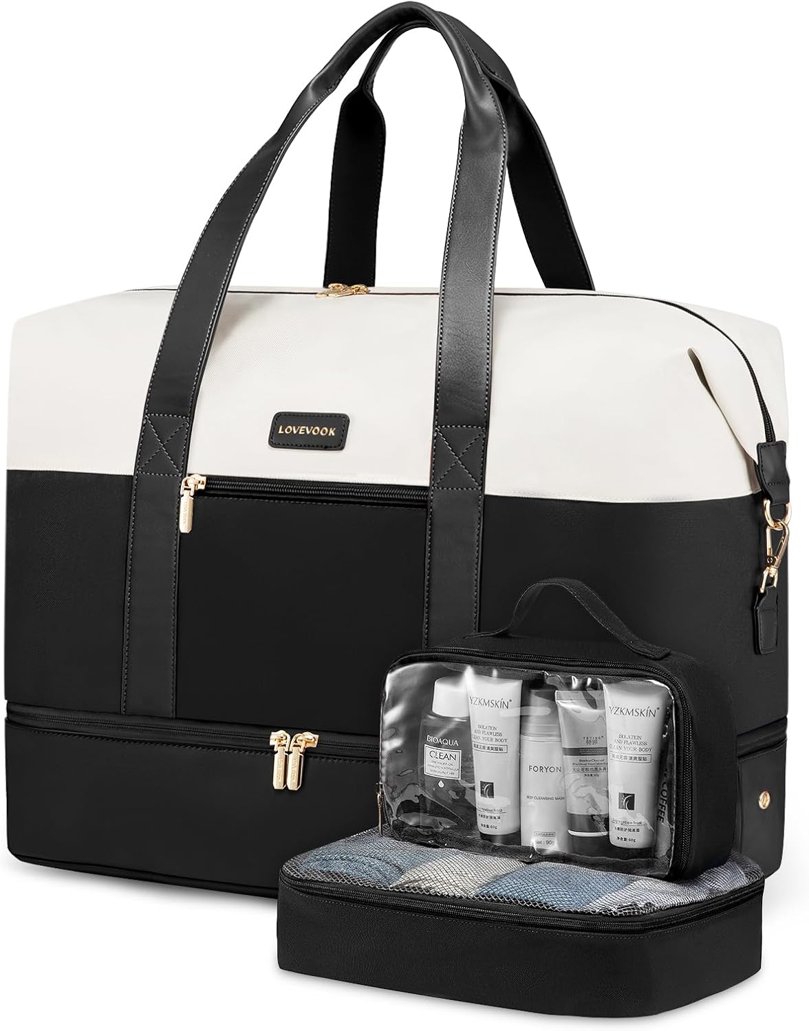 LOVEVOOK Weekender Bag: Large Travel Duffel for Women
