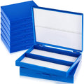 Microscope Slide Storage Box 8 Pack - Holds 100 Slides Securely