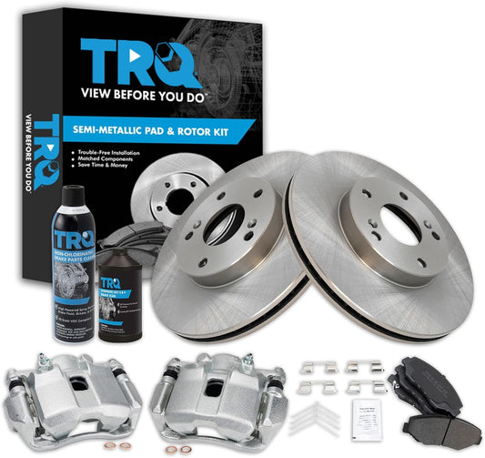 TRQ Front Brake Pad & Rotor Kit for 2013-2014 Honda Fit