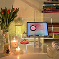 Acrylic Laptop Stand for Desk Clear Adjustable Riser - Ergonomic Lift