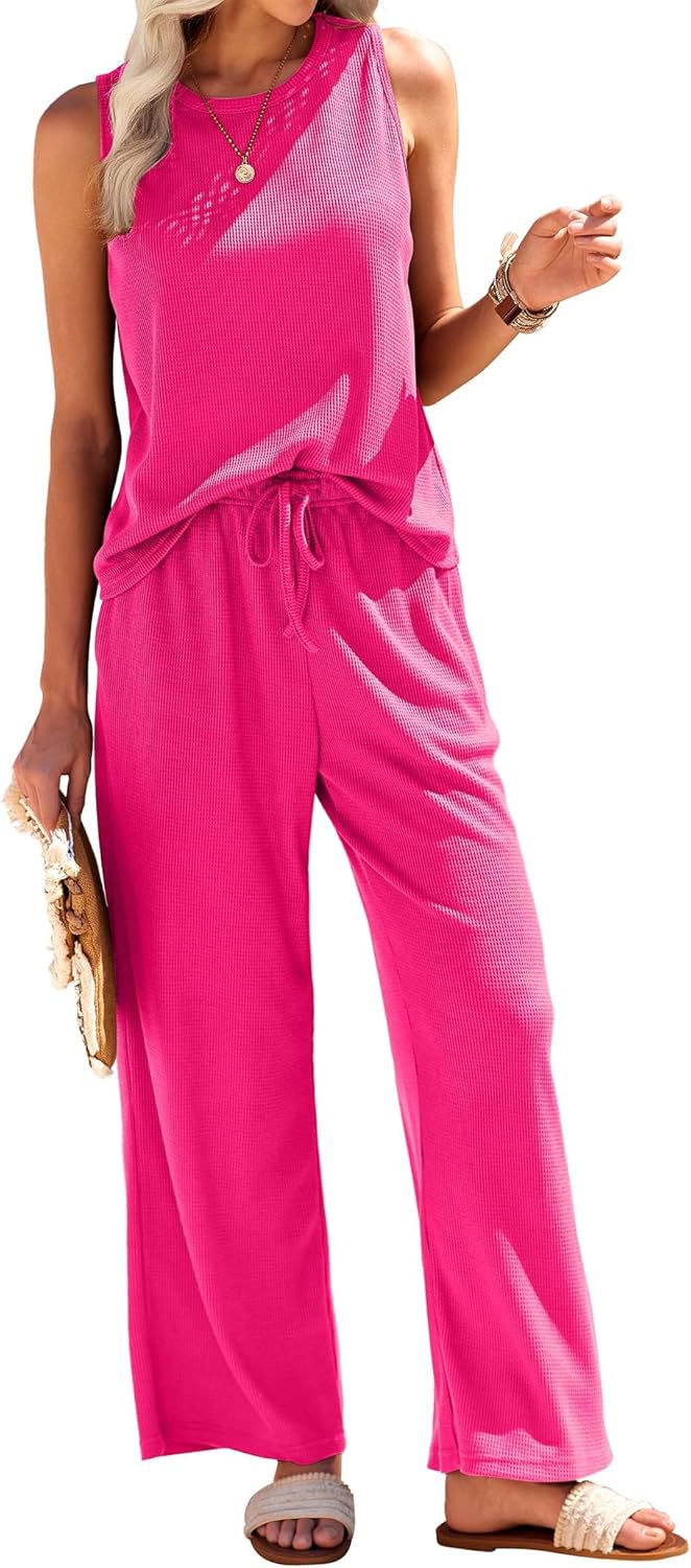 Ekouaer Womens Pajamas 2 Piece Lounge Set for Ultimate Comfort