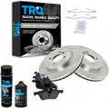 TRQ Front Brake Pad & Rotor Kit Ceramic Compatible with 2002-2006 Mini