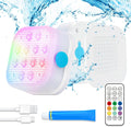 Rechargeable Submersible Pool Lights with Remote - Bright 16 Color LED