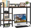 Desktop Shelf 45in Organizer Shelf for Monitor - Rustic Brown