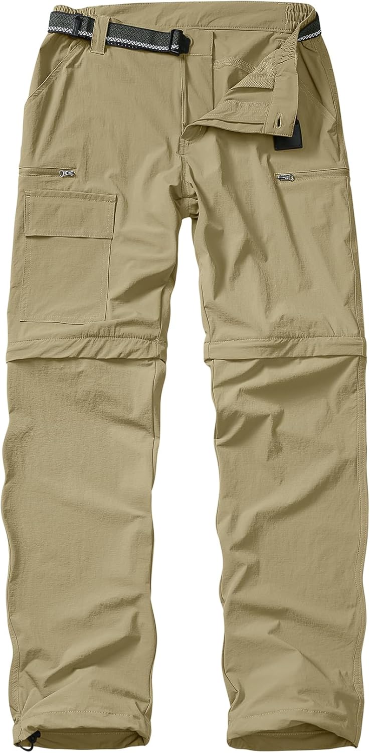 Mens Hiking Pants Convertible Quick Dry for Outdoor Adventures