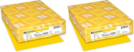 Astrobrights Color Paper Solar Yellow 8.5 x 11 by Neenah