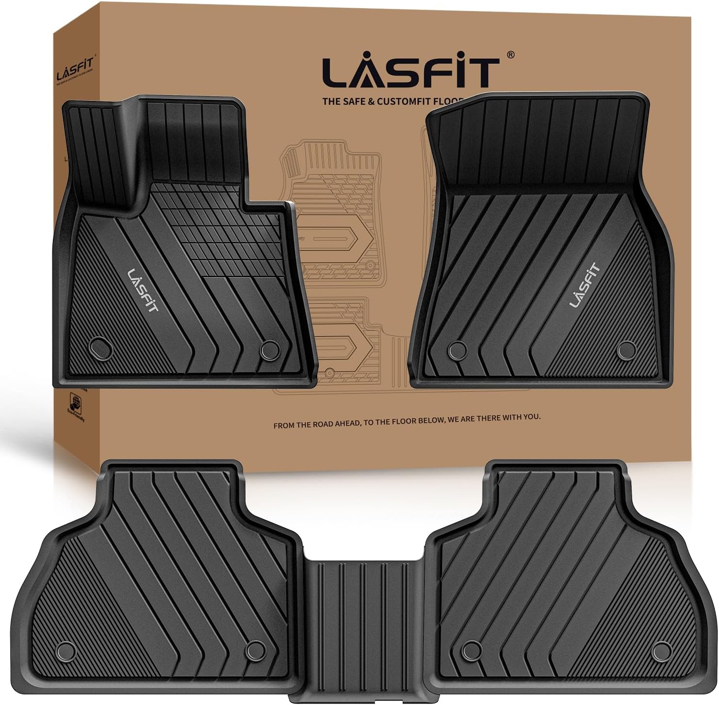 Custom Fit TPE All Weather Floor Mats for BMW X7 2019-2026