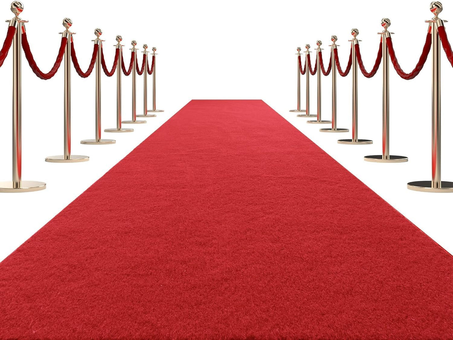 HOMBYS 450 GSM Extra Thick Red Carpet Runner for Events & Parties