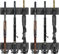 XDOVET Adjustable Wall Gun Rack 4/6/8/12/16 Slot - Heavy Duty Steel