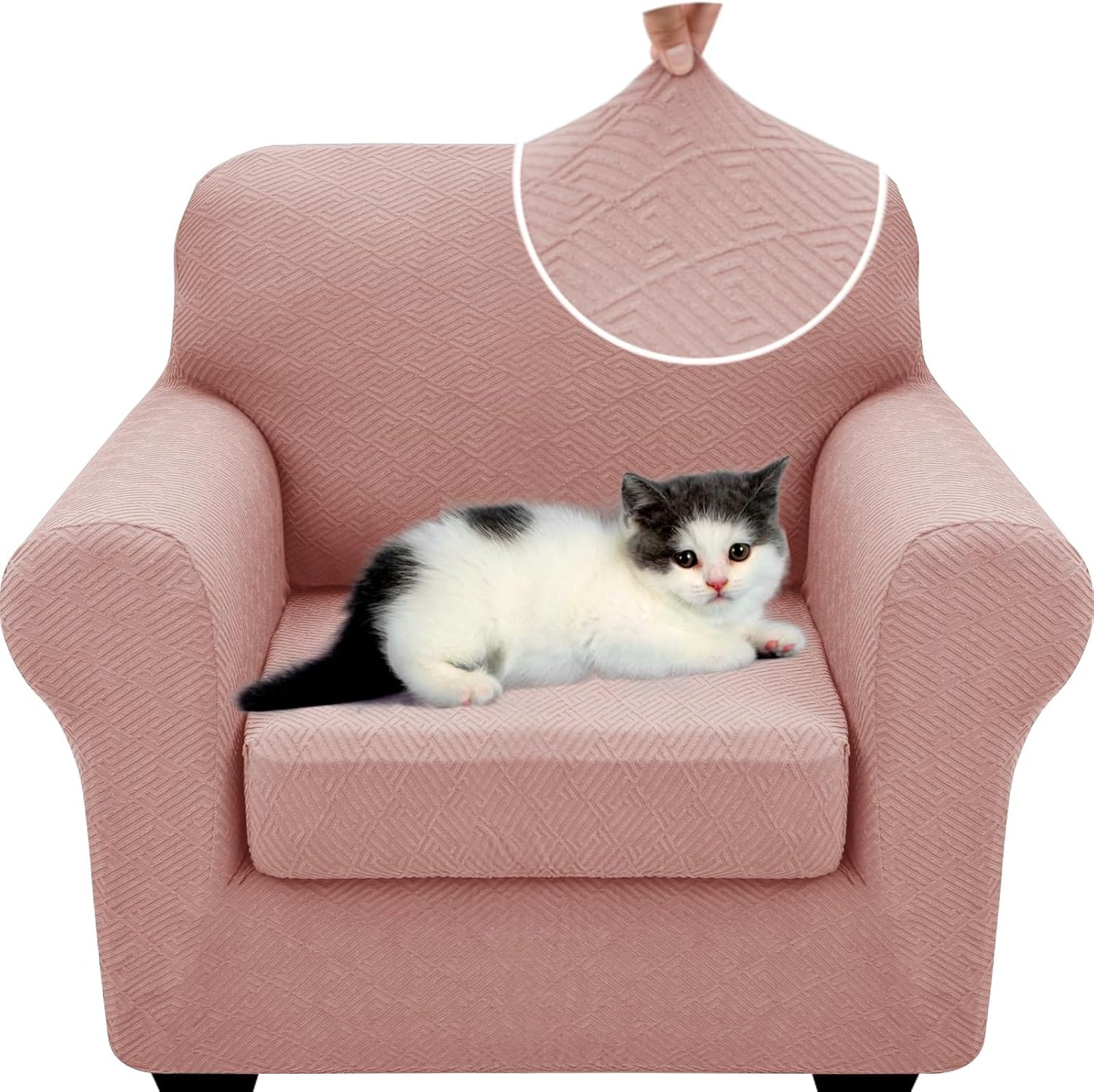 XINEAGE Super Stretch Chair Covers with Arms for Living Room