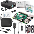 Raspberry Pi 4 8GB Complete Starter Kit - Fan Cooled Aluminum Case