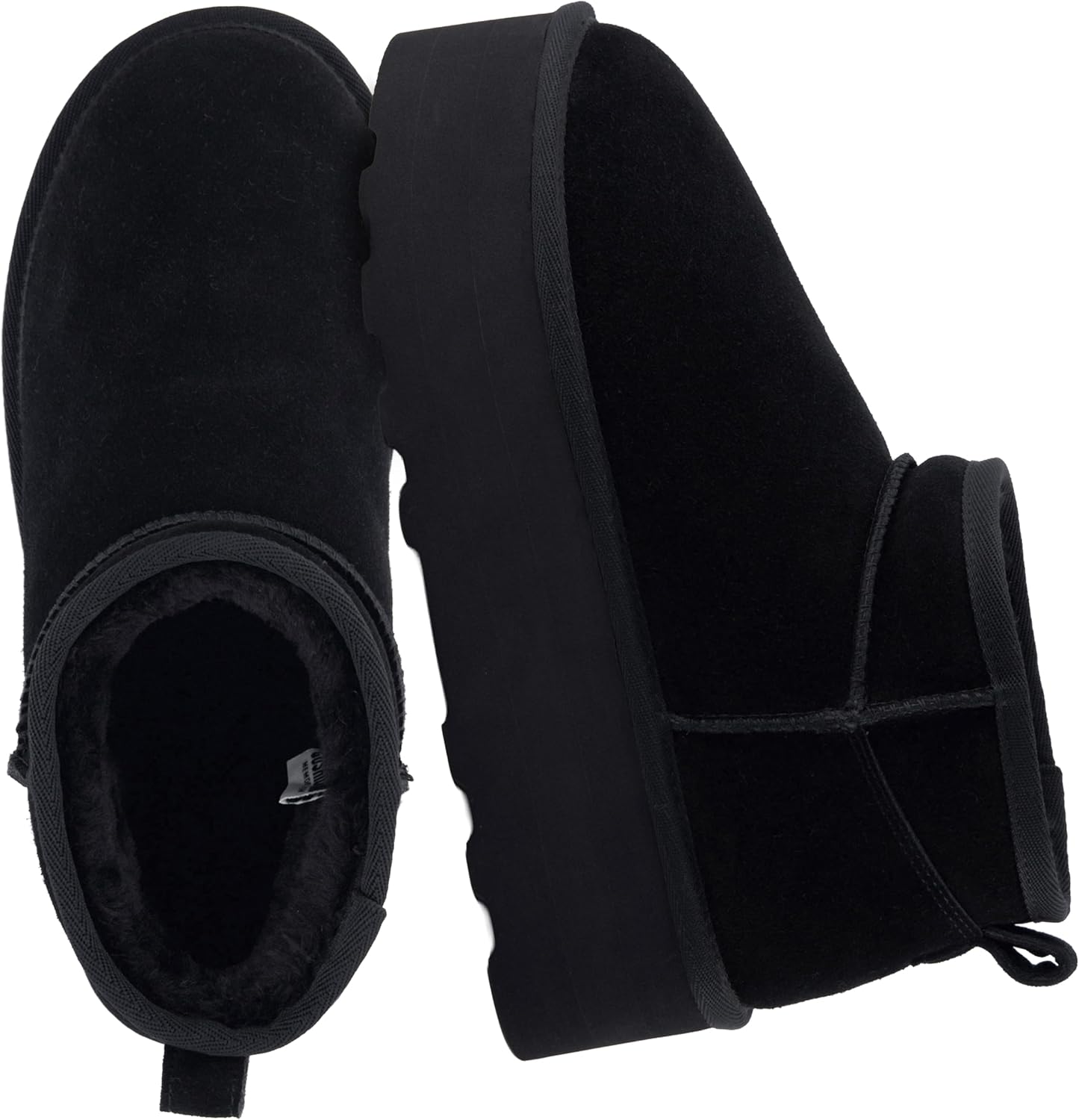CUSHIONAIRE Hippy Womens Platform Ankle Boots for Cozy Comfort