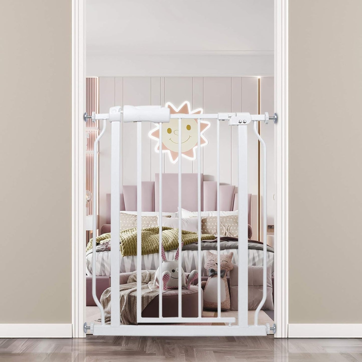 Narrow Walk Through Baby Gate for Indoor Safety and Pets