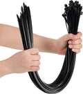 50 Pack Heavy Duty 30 Zip Ties, Industrial Strength Black Wire Ties