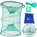 Foldable Fishing Trap for Bait Shrimp Crawfish Minnow Net - Durable