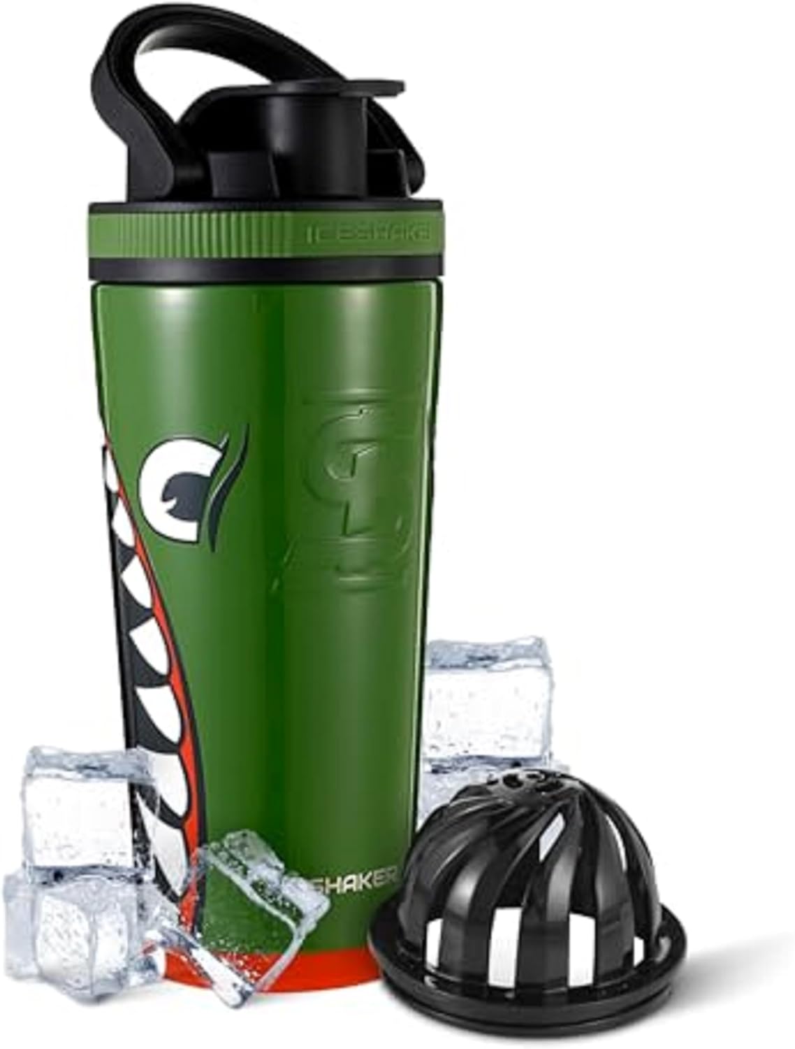 Ice Shaker Insulated Stainless Steel Shaker Bottle for 30+ Hours