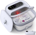 ALLJOY Foot Spa Bath Massager with Heat and Bubbles - Foldable Foot