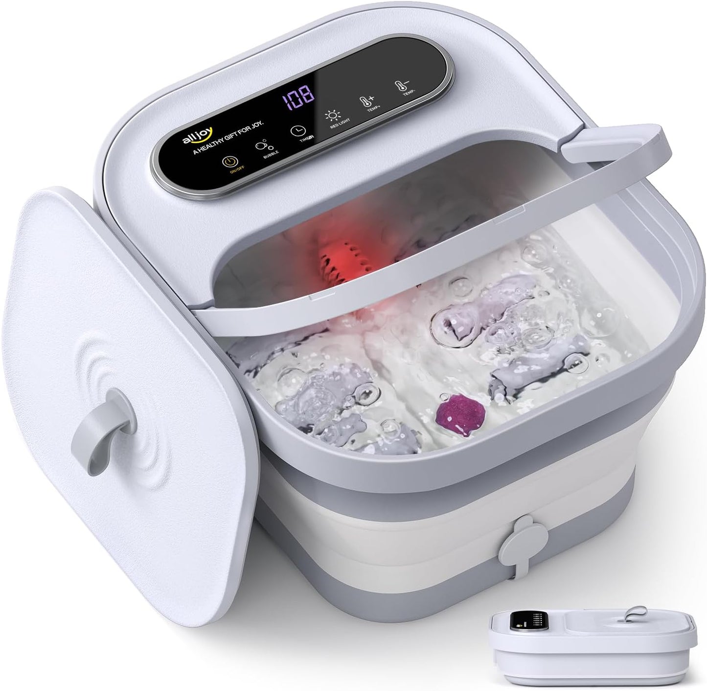 ALLJOY Foot Spa Bath Massager with Heat for Relaxation and Care