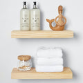 Natural Floating Shelves Set of 3 for Elegant Home Decor