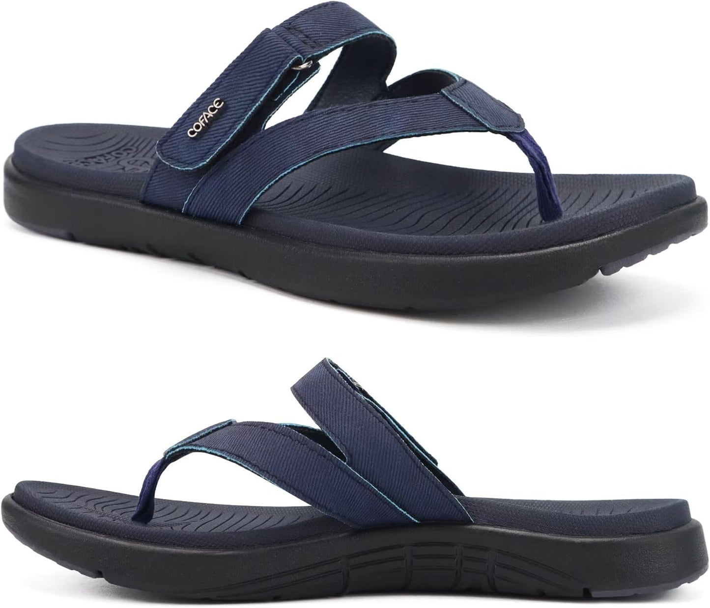 Womens Fashion Orthotic Flip Flops with Arch Support for Comfort