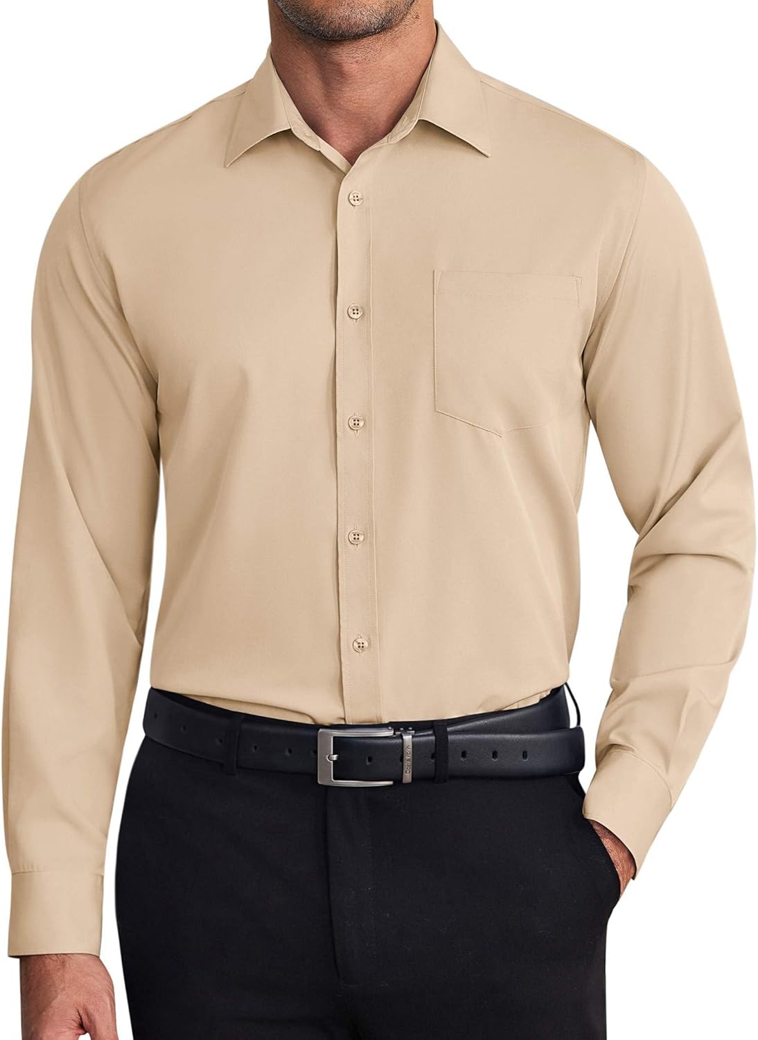 Wrinkle Free Long Sleeve Dress Shirts for Men by COOFANDY