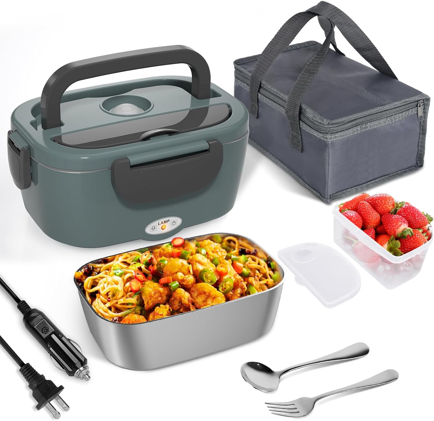 Portable Heated Lunch Box for Men on the Go