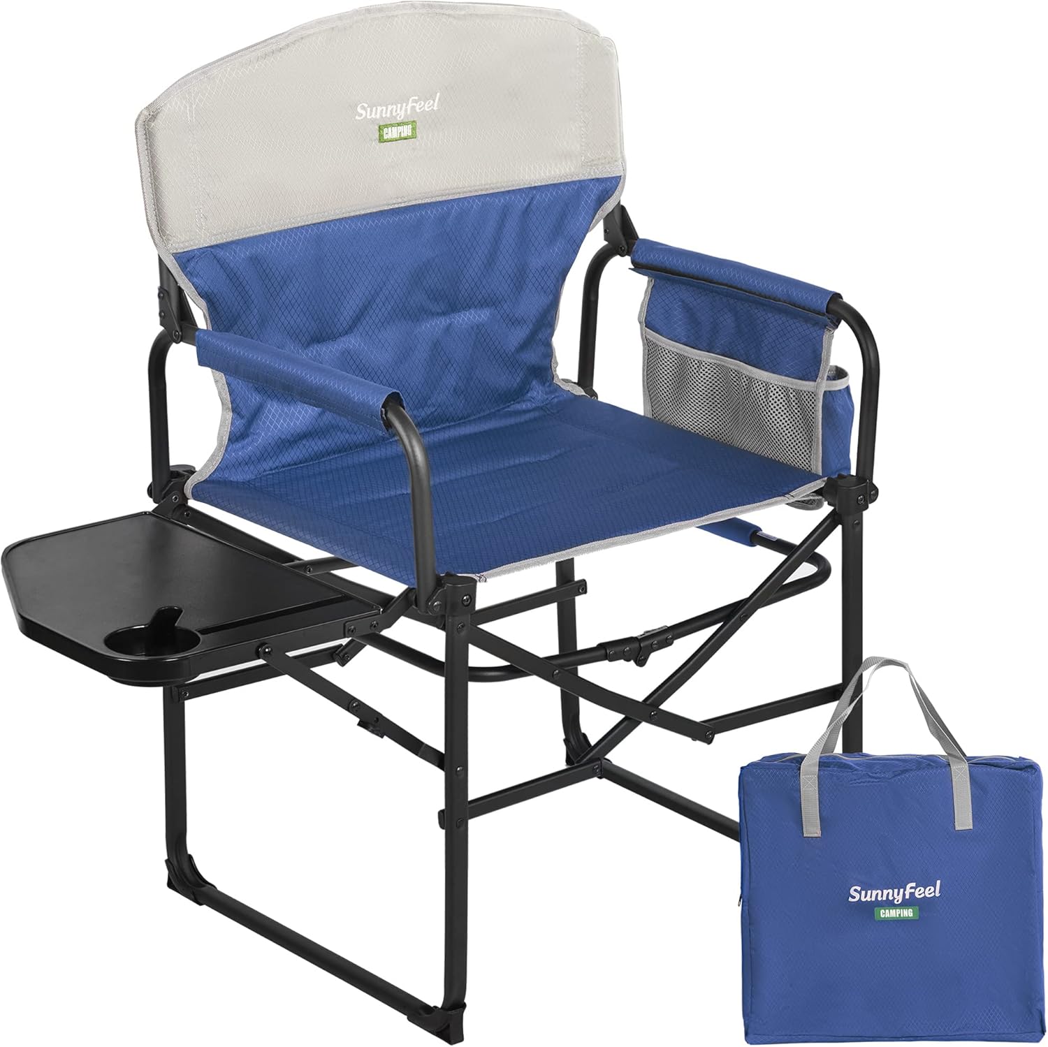 SUNNYFEEL Camping Directors Chair: Heavy Duty & Portable
