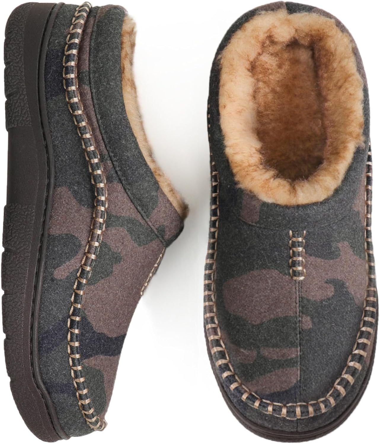 Zigzagger Men's Slip On Moccasin Slippers for Comfort