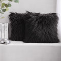Faux Fur Throw Pillow Covers 26 x 26 in Pack of 2 - Luxury Soft Look