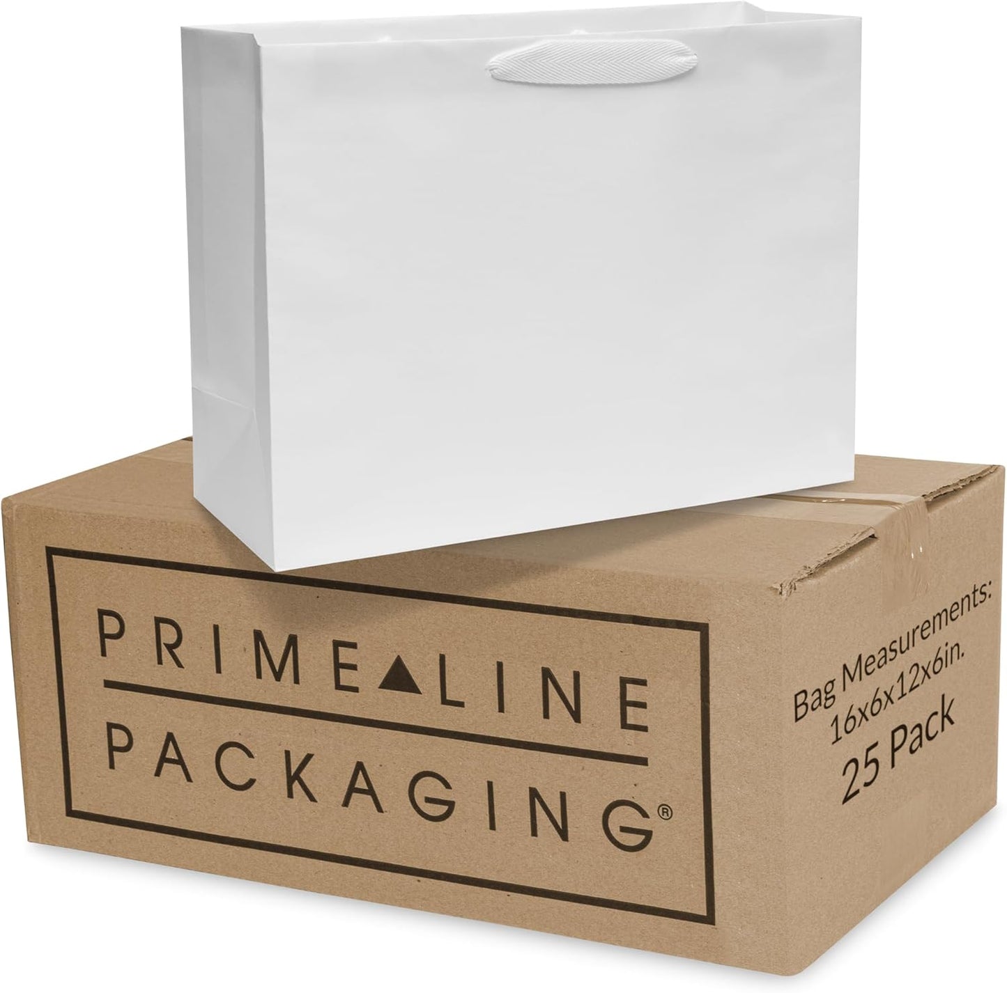 Large Reusable White Paper Bags with Handles for Every Occasion